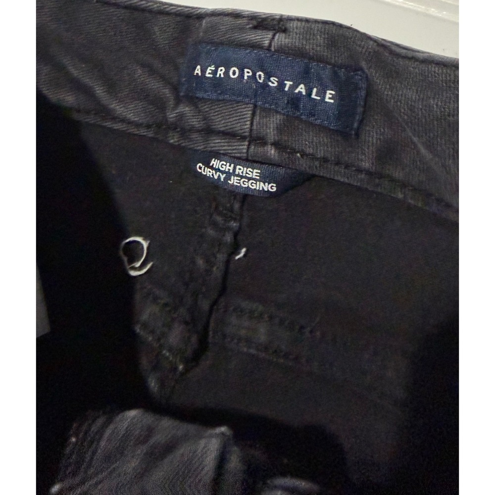 Aeropostale Womens High Rise Curvy Jegging Black Skinny Jeans Size 000 Reg - Picture 2 of 6